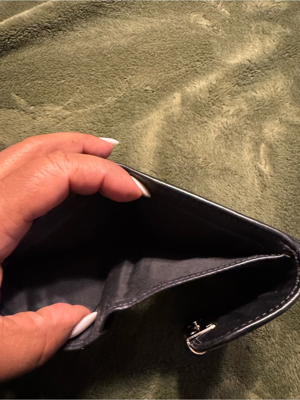 Coach Black Leather Trifold Wallet - Picture 2 of 4